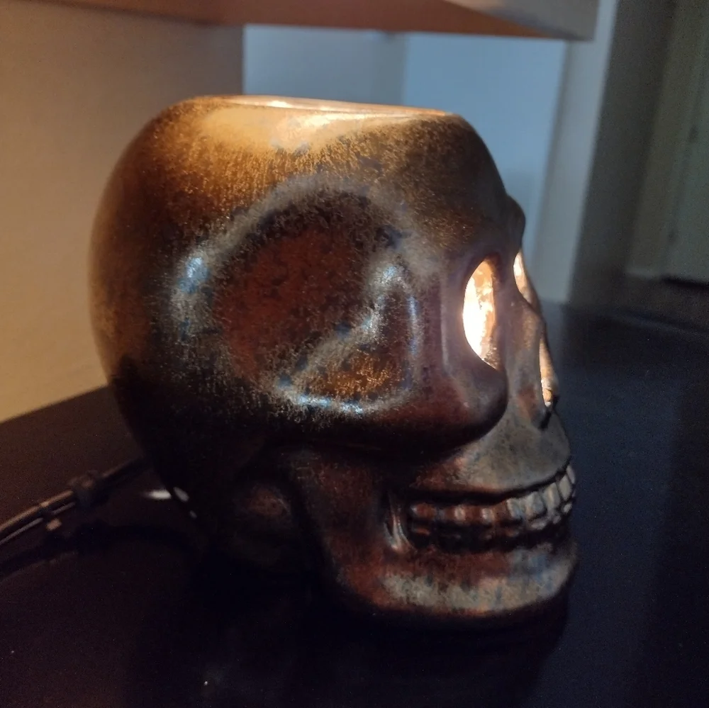🟤Men’s Vintage heavy Metal Skull Lamp